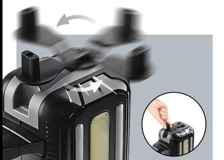 Kit de Supervivencia 5-en-1: Linterna Solar/Dínamo + Powerbank + Herramientas (Energía Infinita)