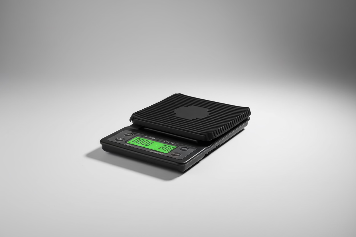 Gramera Digital para Café con Temporizador: Precisión Barista 0.1g (Pantalla LED)