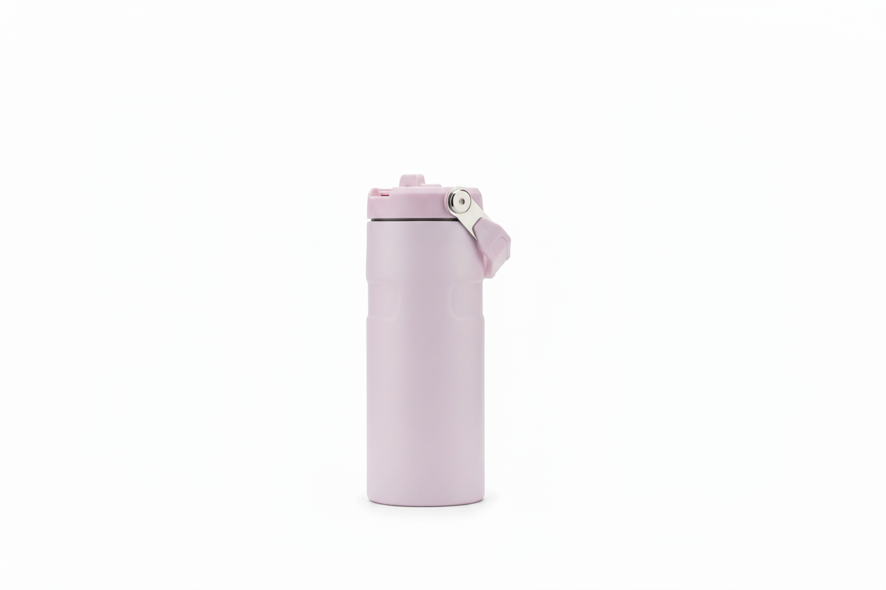 Termo IceFlow rosado - fotografía de catálogo fondo blanco
