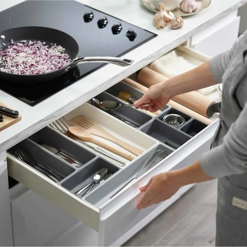 Bandeja Cubiertera XL: 6 Divisiones para Cucharas, Tenedores y Utensilios