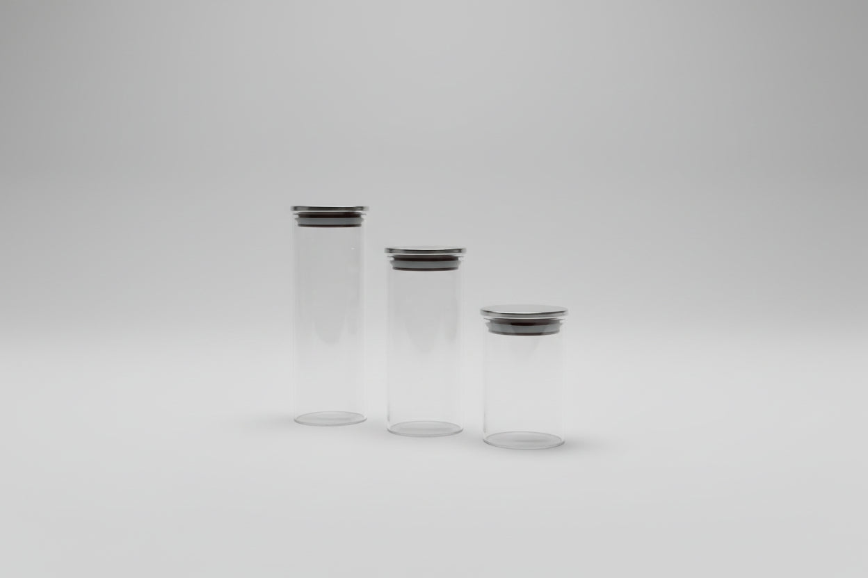 🔥 Promo Set 3 Recipientes Herméticos de Vidrio – Almacenamiento Premium