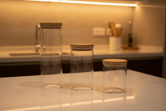 🔥 Promo Set 3 Recipientes Herméticos de Vidrio – Almacenamiento Premium