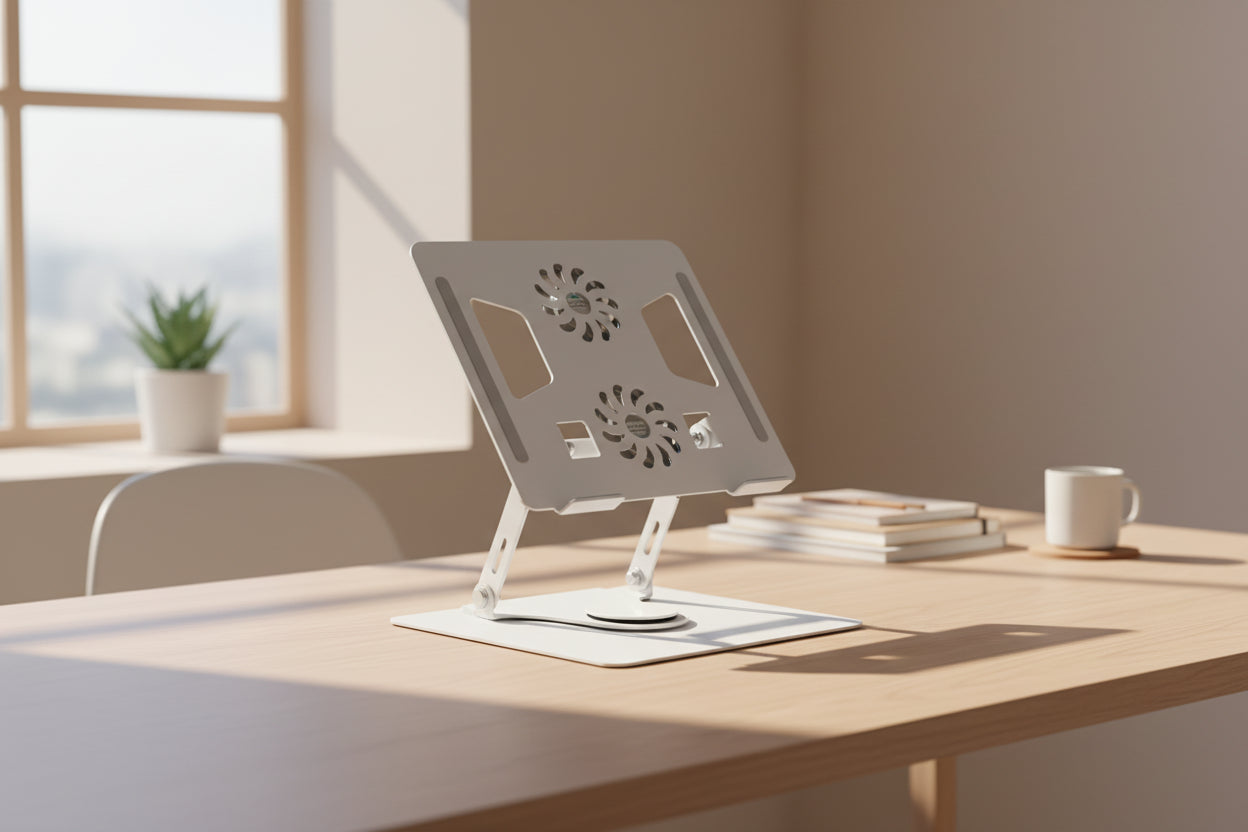 Soporte Metálico para Laptop: Eleva tu Pantalla y Cuida tu Espalda.