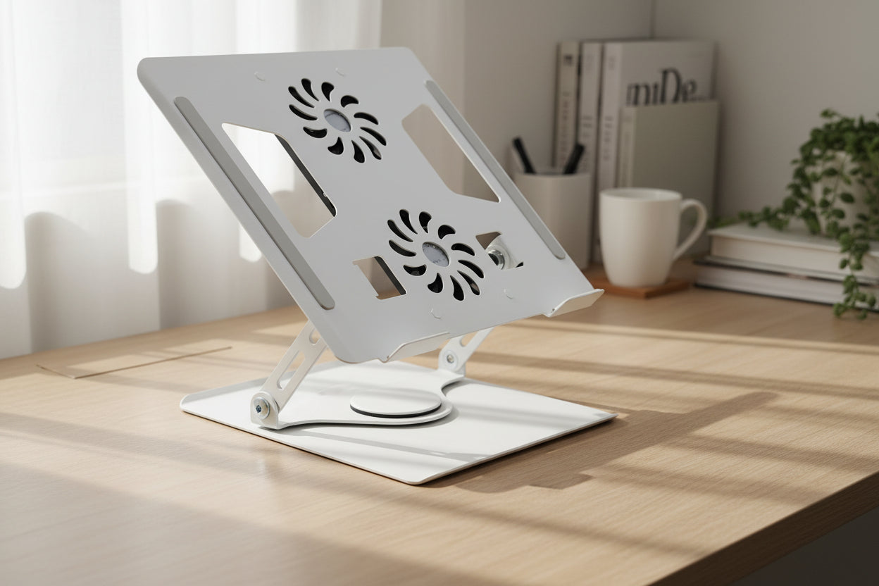 Soporte Metálico para Laptop: Eleva tu Pantalla y Cuida tu Espalda.
