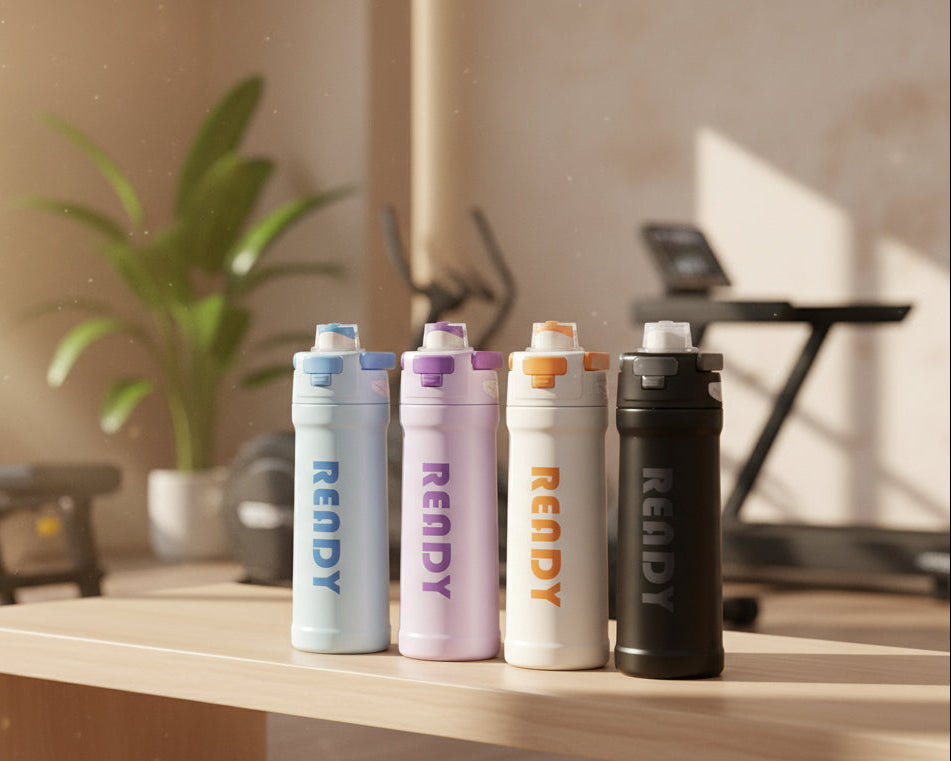 Termo Isotérmico 600ml 'All Day': Café Caliente o Agua Helada (Doble Pared)