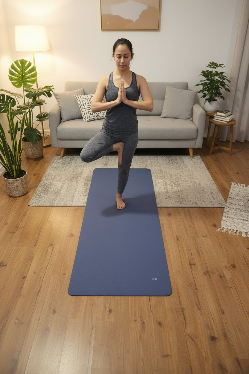 Yoga Mat TPE Eco Friendly Semiduro – Colchoneta de Yoga y Ejercicio 183x61cm Multicolor